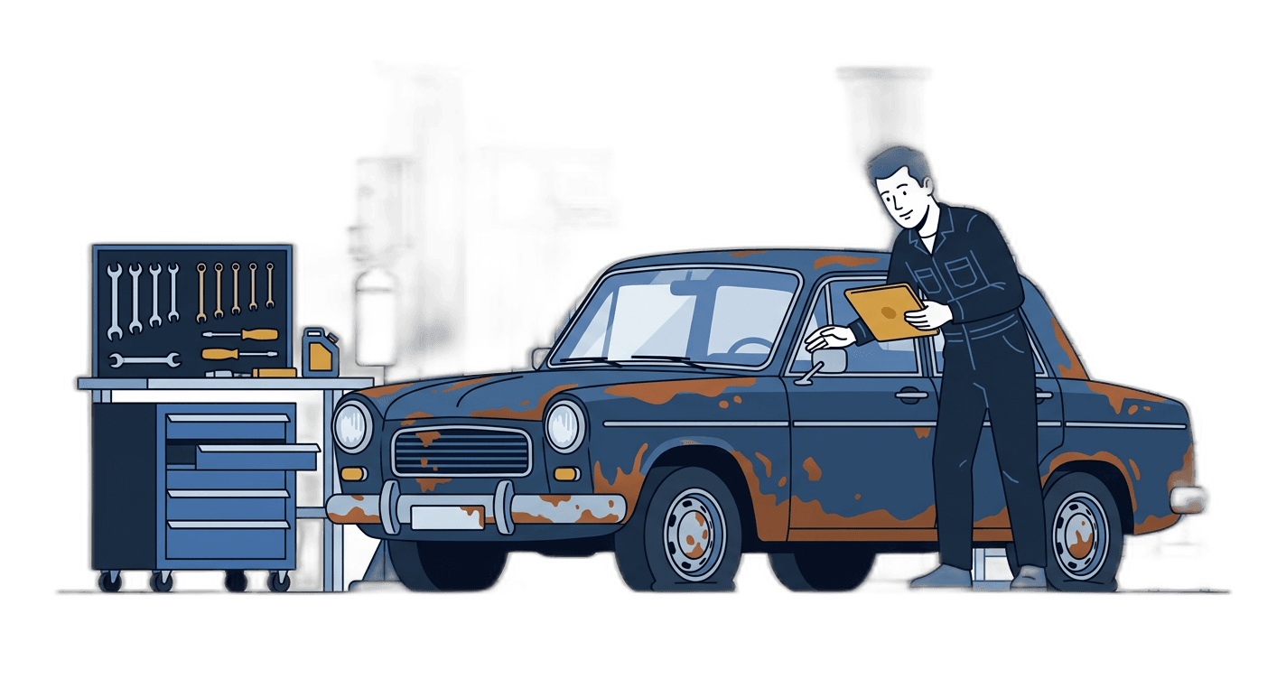 Illustration for Scrap Car Collection service by scrapcar.london